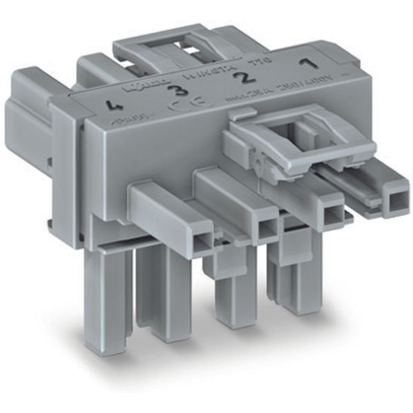 T-distribution connector 4-pole Cod. B light green image 4