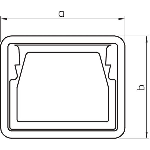 KSR40040 Edge protection ring for LKM trunking 40x40mm image 2