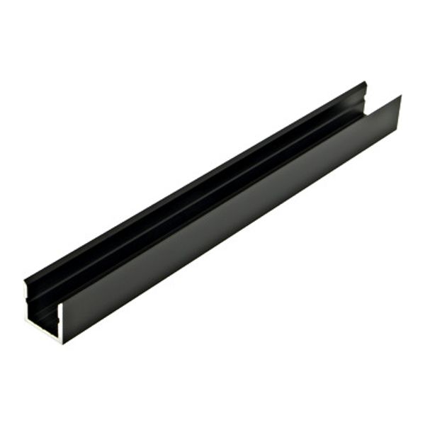 Aluminium profile KLR,  L-2000mm W-14mm H-13mm black image 1