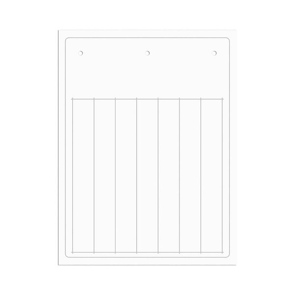 Targhetta Pvc Flat Gialla 15x107,5 mm image 1