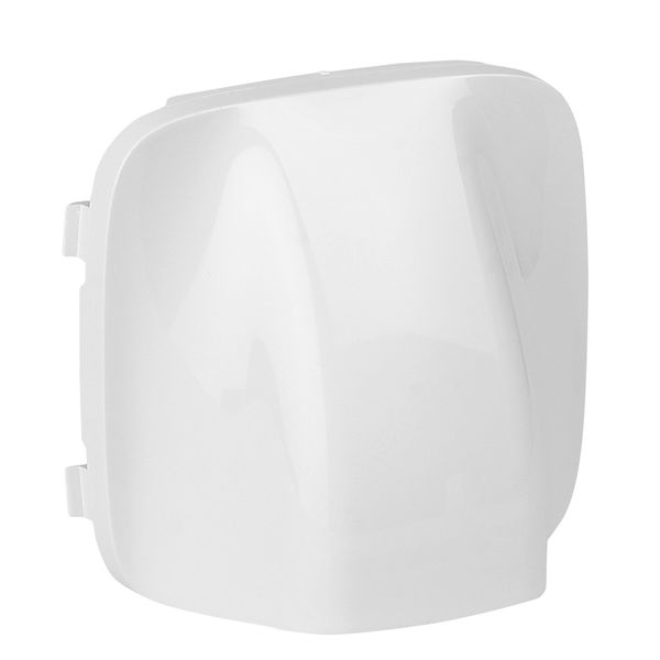 Cover plate Valena Allure - cable outlet - white image 1