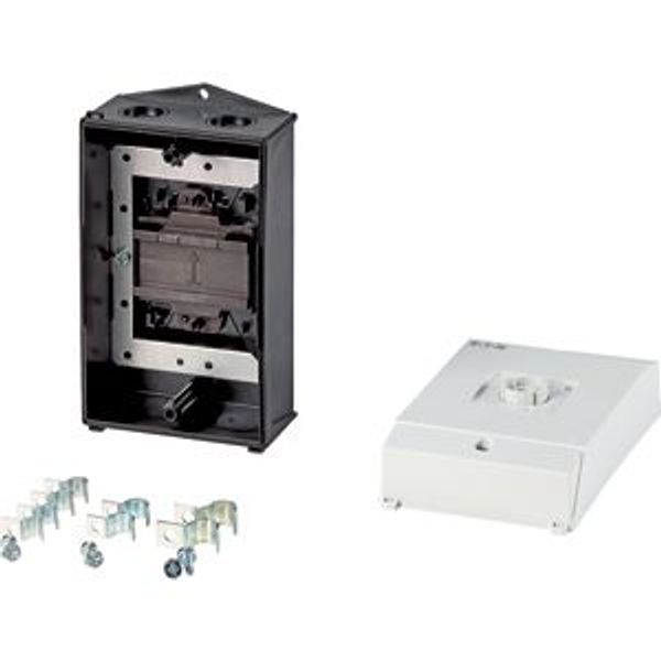 Insulated enclosure CI-K2H, H x W x D = 181 x 100 x 80 mm, for T0-1, hard knockout version, with mounting plate screen image 2