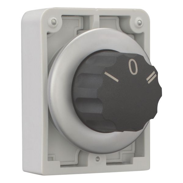 Changeover switch, RMQ-Titan, With rotary head, momentary, 3 positions, inscribed, Metal bezel image 8