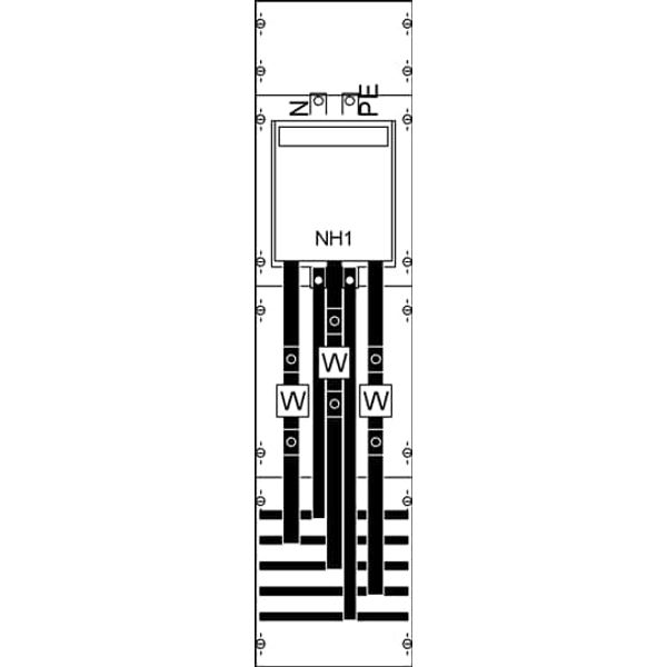 KA4069 CT meter panel, Field width: 1, Rows: 0, 1050 mm x 250 mm x 160 mm, IP2XC image 5