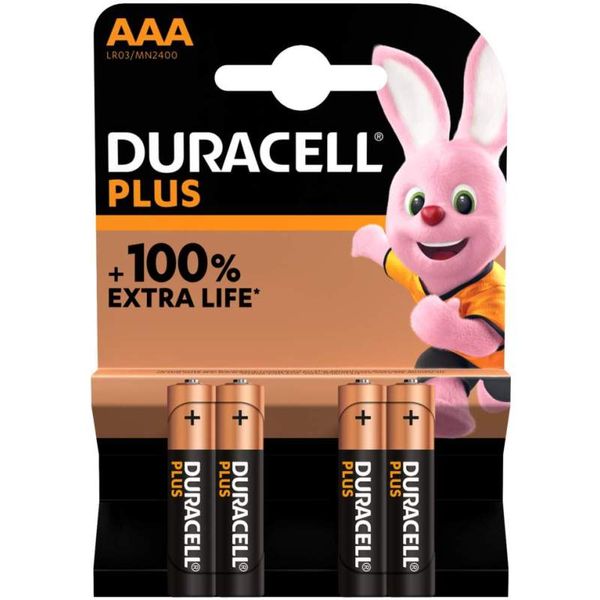 DURACELL Plus MN2400 AAA BL4 image 1