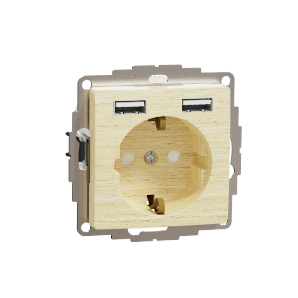 Sedna Design & Elements, SSO Side E + 2x USB A, wood birch image 5