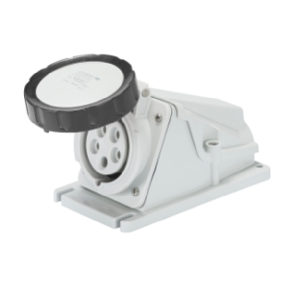 90° ANGLED SURFACE-MOUNTING SOCKET-OUTLET - IP67 - 3P+E 32A 480-500V 50/60HZ - BLACK - 7H - SCREW WIRING image 1