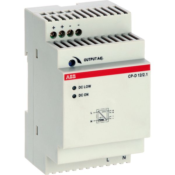 CP-D 12/2.1 Power supply In: 100-240VAC Out: 12VDC/2.1A image 1