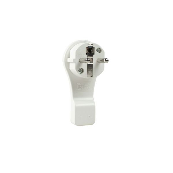 flat plug, screwable, white, german version IP20in polybag with label image 1