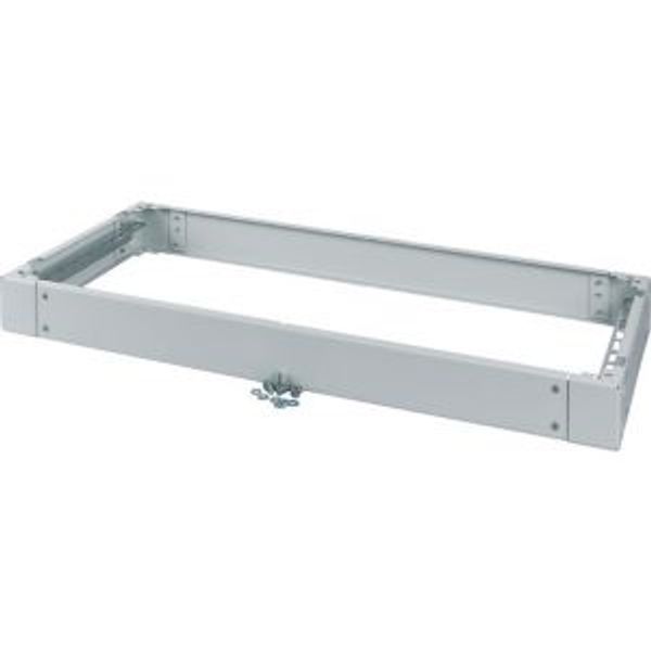 Cable arrangement plinth for floor standing distribution board IP54, HxWxD=75x850x400mm, grey image 2