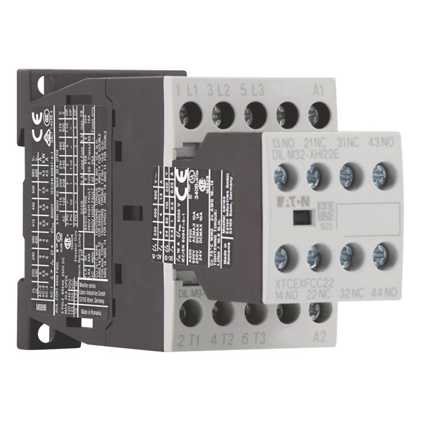 Contactor, 380 V 400 V 4 kW, 2 N/O, 2 NC, 230 V 50 Hz, 240 V 60 Hz, AC operation, Screw terminals image 16