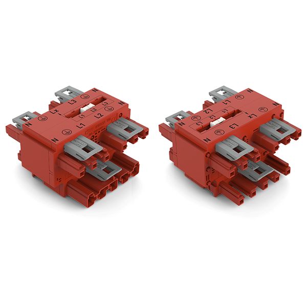 Three-phase to single-phase distribution connector with phase selectio image 4