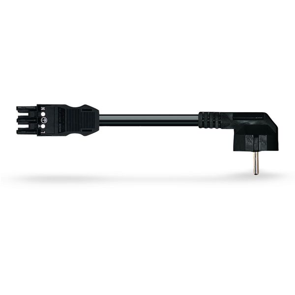 pre-assembled adapter cable;Socket/SCHUKO plug;3-pole;black image 6