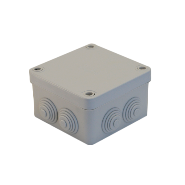 Watertight Junction Box (Screw-on Lid) WHITE 100X100 IP55 THORGEON image 1