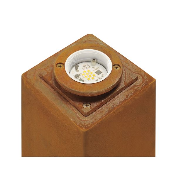 RUSTY 40 LED SQUARE outdoor luminaire 3000K IP55, rusty image 5