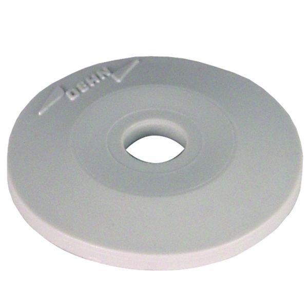 Cover disc plastic,grey H 5mm, D 37mm for conductor and rod holders image 1