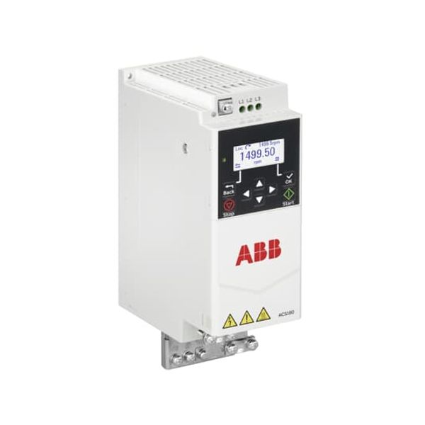 LV AC machinery drive module, IEC: Pn 2.2 kW, 9.8 A, 230 V, UL: Pld 2 Hp, 9.6 A, 208 V (ACS180-04S-09A8-2) image 2