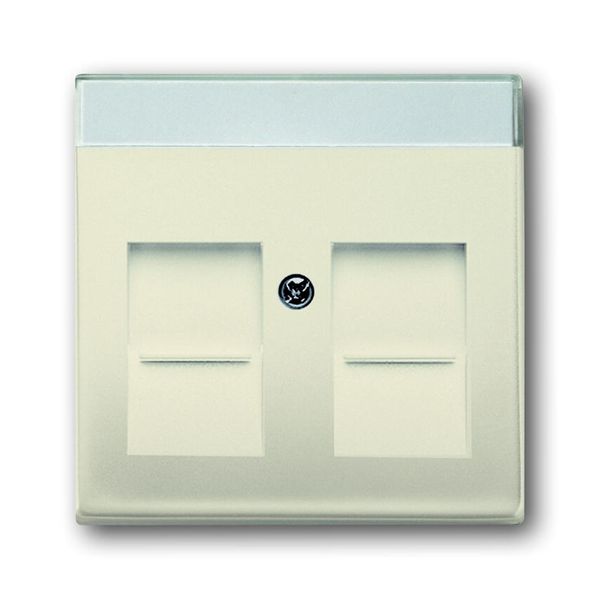 1800-82 CoverPlates (partly incl. Insert) future®, solo®; carat®; Busch-dynasty® ivory white image 1