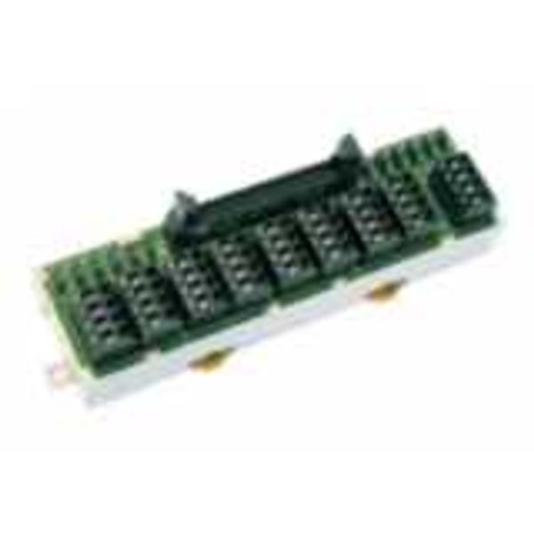 DIN-rail mounting input terminal block for CJ1W-CTL41-E, MIL40 socket, image 1