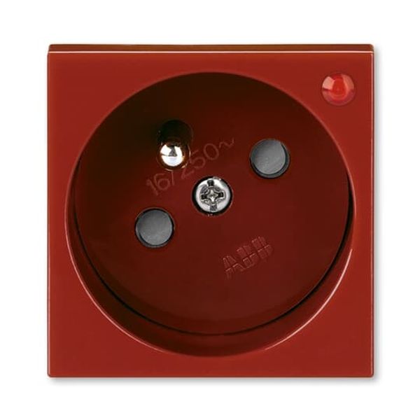 5595N-C02357 R1 Socket outlet 45×45 with earthing pin, shuttered, with surge protection ; 5595N-C02357 R1 image 2