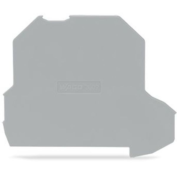 Separator plate oversized upper deck snap-fit type gray image 2