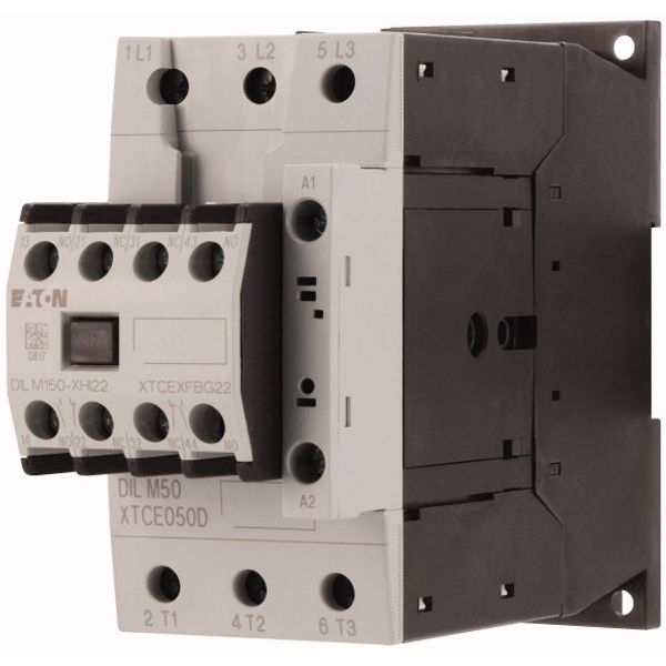 Contactor, 380 V 400 V 22 kW, 2 N/O, 2 NC, RDC 24: 24 - 27 V DC, DC operation, Screw terminals image 3