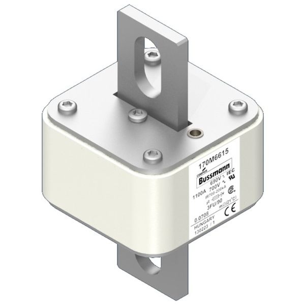 Fuse-link, high speed, 800 A, AC 2000 V, Size 3, 76 x 76 x 241 mm, aR, IEC, single indicator image 3