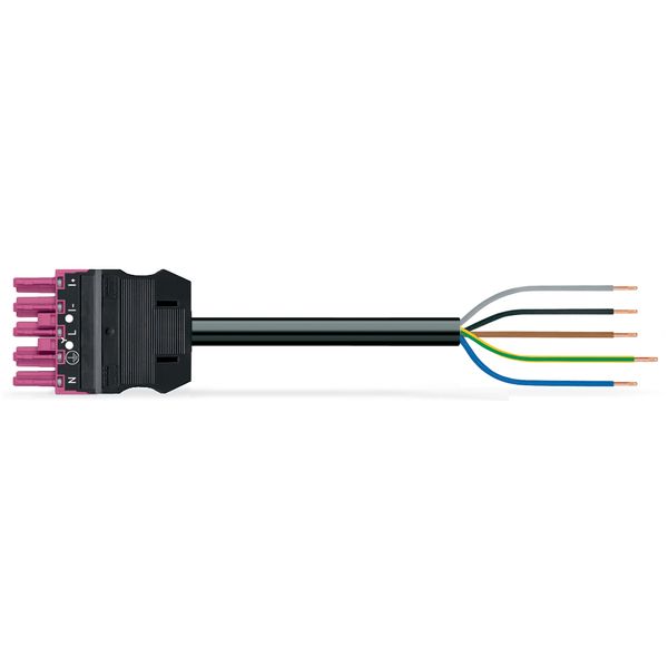 pre-assembled connecting cable Eca Socket/open-ended pink image 5