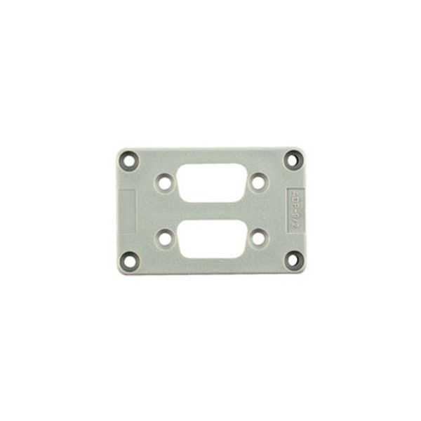 Adapter plate (industrial connector), Plastic, Colour: grey, Size: 3 image 1