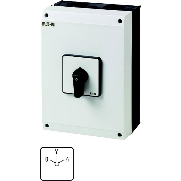 Star-delta switches, T5, 100 A, surface mounting, 4 contact unit(s), Contacts: 8, 60 °, maintained, With 0 (Off) position, 0-Y-D, Design number 8410 image 2