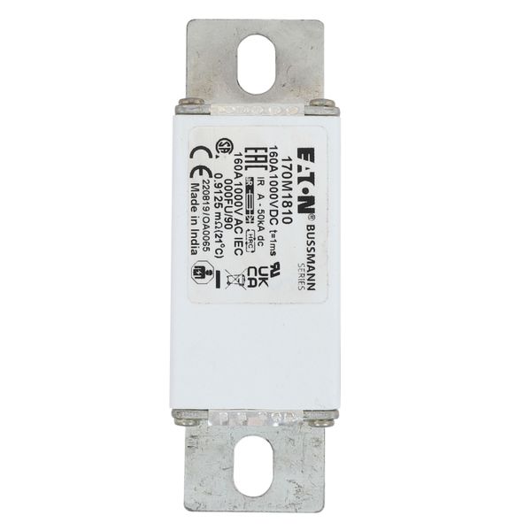 Fuse-link, high speed, 160 A, DC 1000 V, size 000, 24 x 36 x 115 mm, aR, IEC image 18