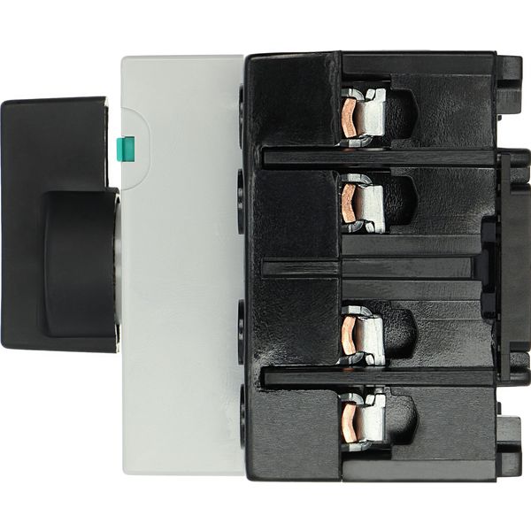 Switch-disconnector, DCM, 63 A, 4 pole, With black rotary handle and drive shaft, Vertical connection image 39