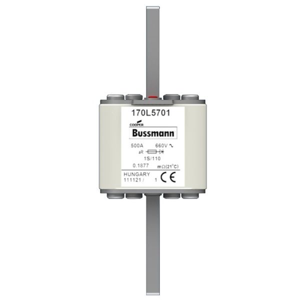 Fuse-link, high speed, 250 A, AC 1000 V, Size 00, 30 x 67 x 128 mm, aR, IEC, single indicator image 1