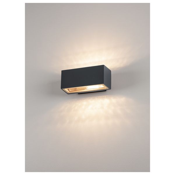BOX R7S wall lamp up-down, max.80W, IP44, square, anthracite image 5