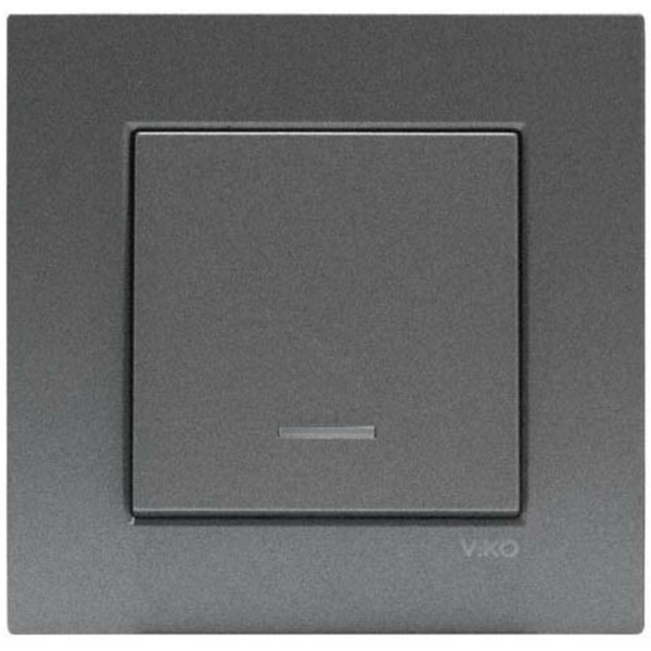 Novella Dark Grey Illuminated Switch image 1