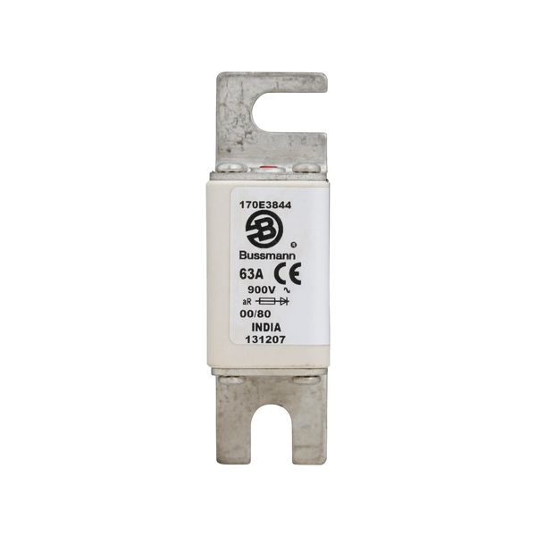 Fuse-link, high speed, 63 A, DC 900 V, DIN 00, aR, DIN, IEC, with indicator image 9