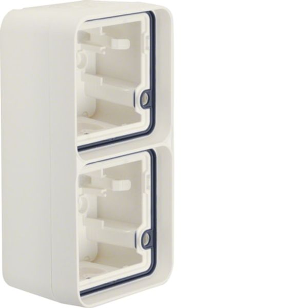 CUBYKO BOX WALL DOUBLE VERTICAL IP55 WHITE image 1