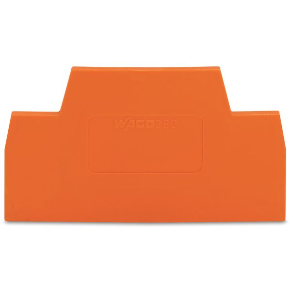 End and intermediate plate 2.5 mm thick orange image 1