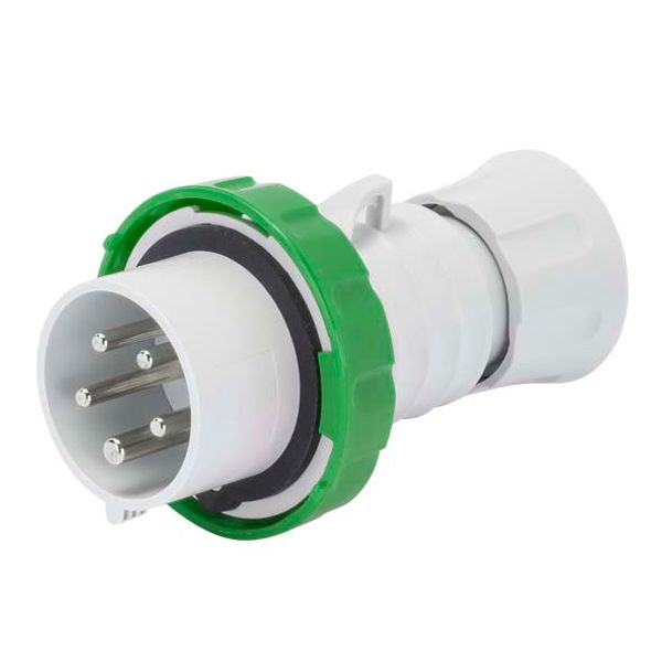 STRAIGHT PLUG HP - IP66/IP67/IP68/IP69 - 3P+N+E 32A >50V >300-500HZ - GREEN - 2H - SCREW WIRING image 1