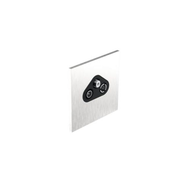 Art d'Arnould - 1 gang television socket TV-R-SAT socket Epure - Brushed Steel image 1