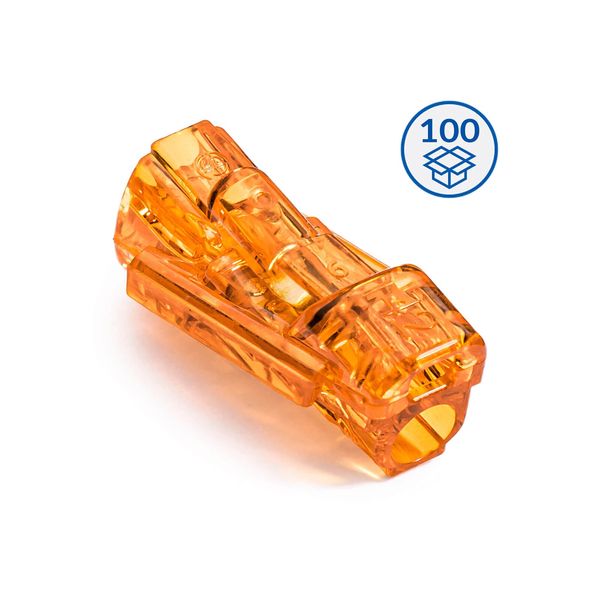 In-line wire connector SCS2 orange (box 100 pcs) image 2