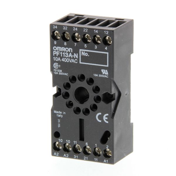 Socket, DIN rail/surface mounting, 11-pin, screw terminals (IEC/VDE). image 3