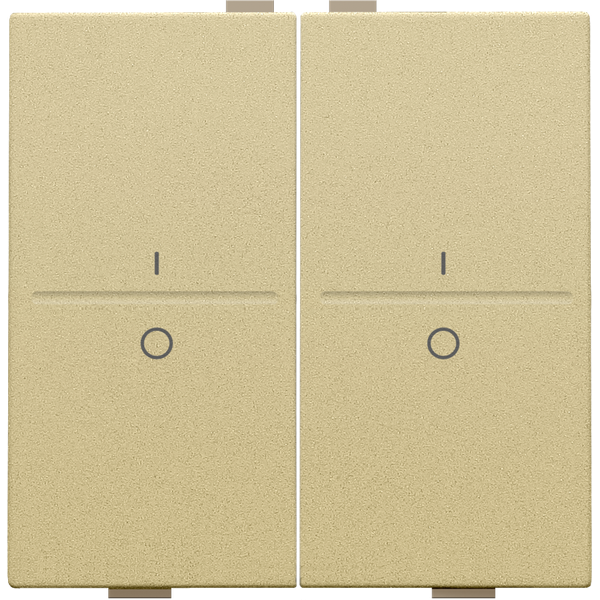 Double key with 'I' and '0' symbols for wireless switch or push button image 3