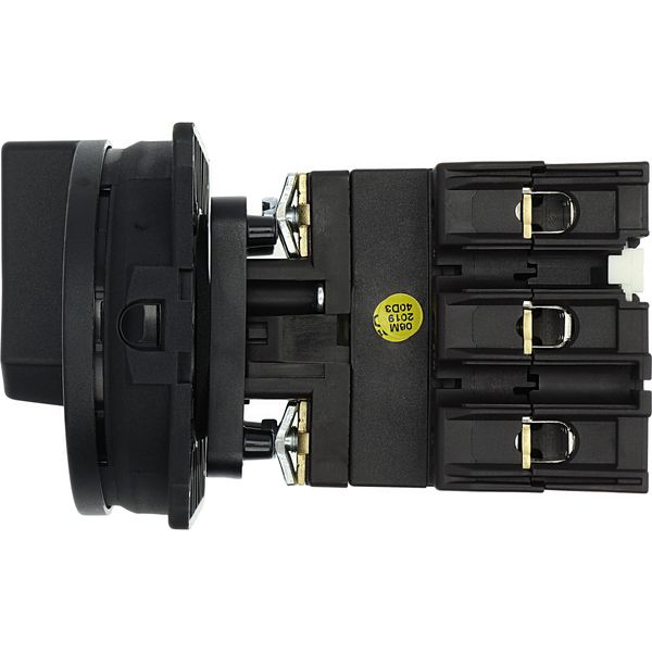 Main switch, P3, 100 A, rear mounting, 3 pole, STOP function, With black rotary handle and locking ring, Lockable in the 0 (Off) position image 33