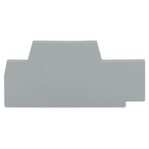 End and intermediate plate 2.5 mm thick gray image 2