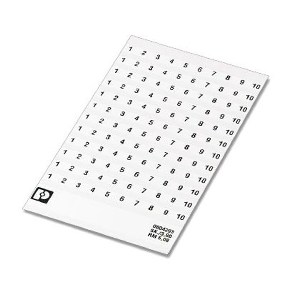 SK  5,08/3,8:FORTL.ZAHLEN 21-30 - Marker for terminal blocks image 1