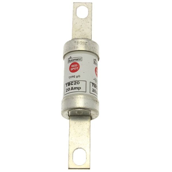 Fuse-link, low voltage, 20 A, AC 660 V, DC 460 V, BS88, 27 x 129 mm, gL/gG, BS image 1