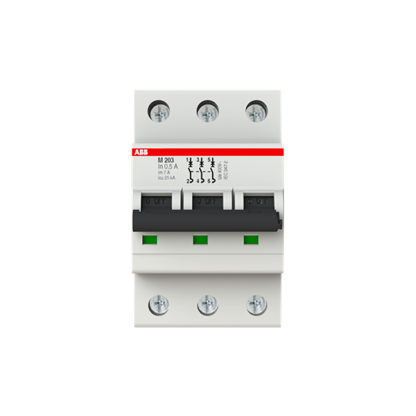 M203-0.5A Miniature Circuit Breaker - 3P - 0.5 A image 1
