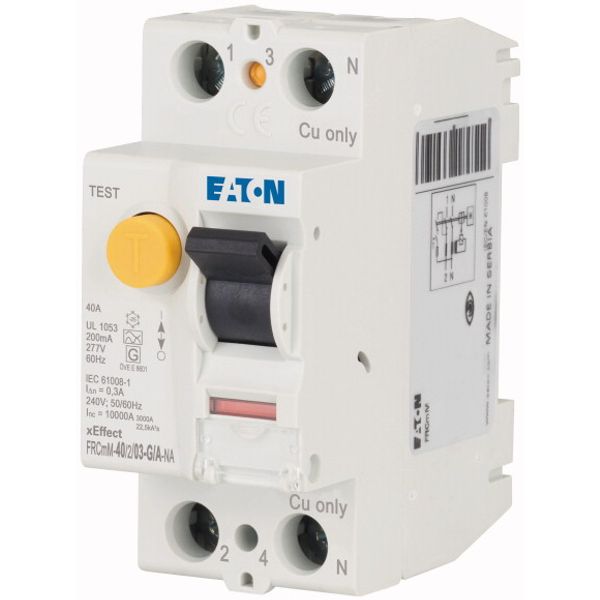 Residual current circuit breaker (RCCB), 40A, 2p, 300mA, type G/A image 3