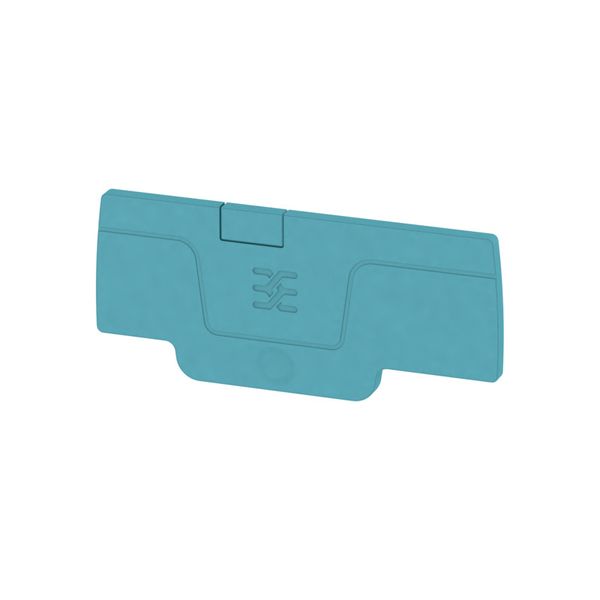 End plate (terminals), 59.61 mm x 2.1 mm, blue image 1
